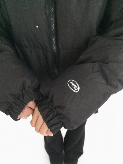 innomoood 90% White Duck Down Handpainted Print Loose Short Casual Women Down Jacket