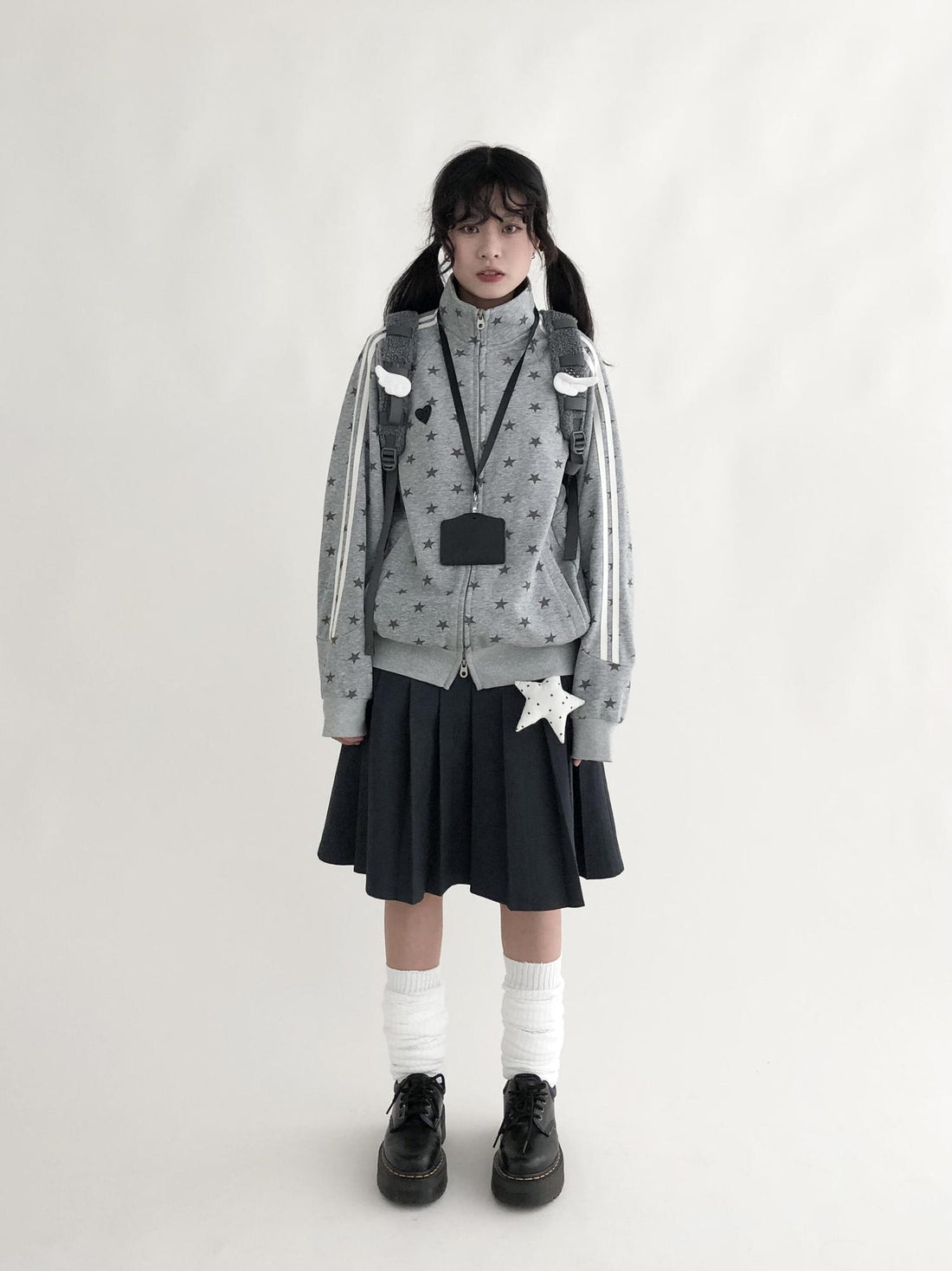 innomoood A Line Pleated Midi Skirt For School Uniform Style Layering