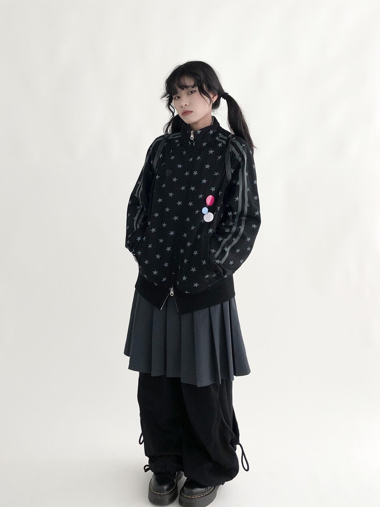 innomoood A Line Pleated Midi Skirt For School Uniform Style Layering