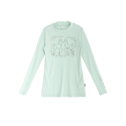 innomoood_Airy_Pink_Embroidered_Horse_Semi_High_Neck_Women&