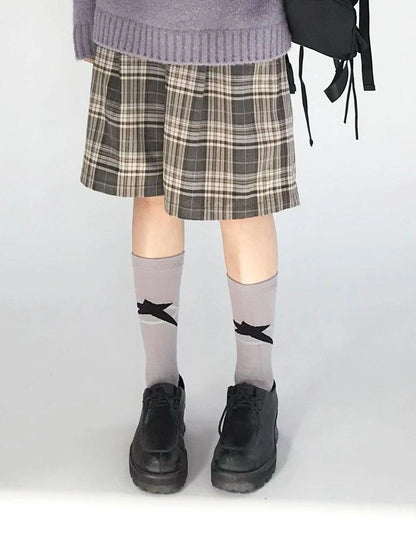 Apple Jacquard Textured Wool Sweater V-Neck T-Shirt Long-Sleeve