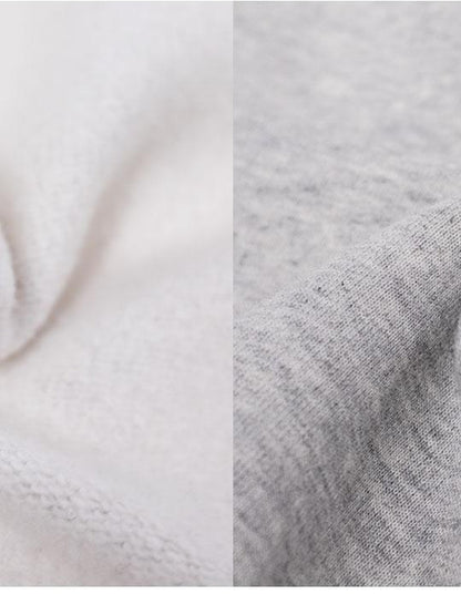 innomoood Apple Line Art Silver Print Fleece Hoodie