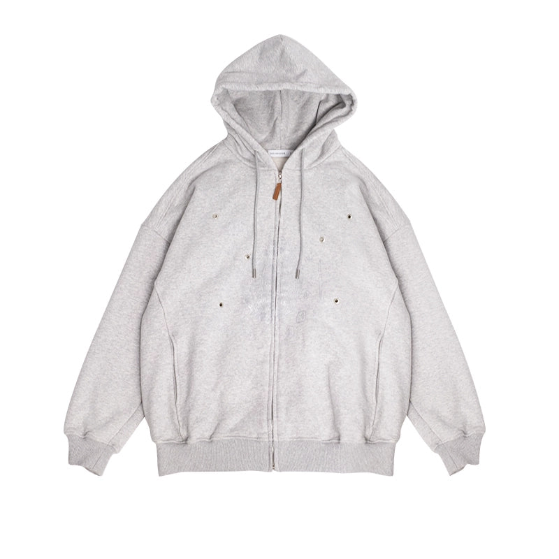 innomoood_Apple_Line_Art_Silver_Print_Fleece_Hoodie_MISSTT
