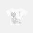 innomoood Bamboo White Heart Print Hollowout Vintage Women&