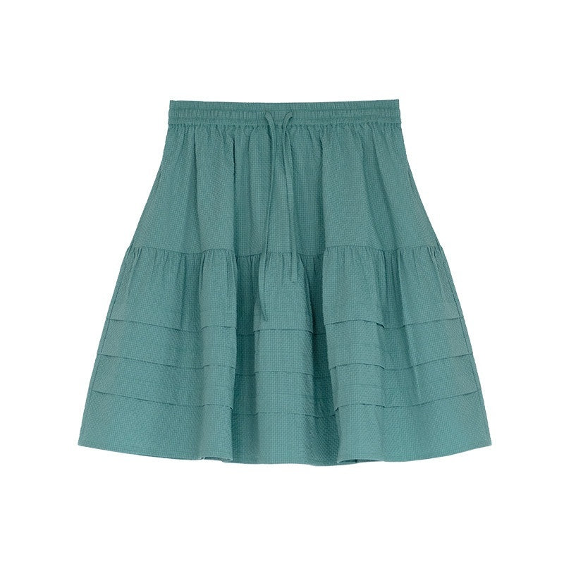 innomoood_Bubble_Texture_Ruched_Drawstring_Elastic_Waist_Women&