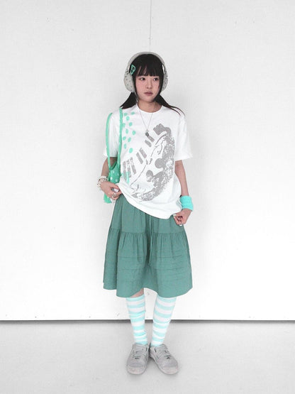 innomoood Bubble Texture Ruched Drawstring Elastic Waist Women&
