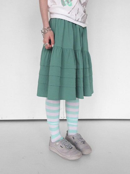 innomoood Bubble Texture Ruched Drawstring Elastic Waist Women&