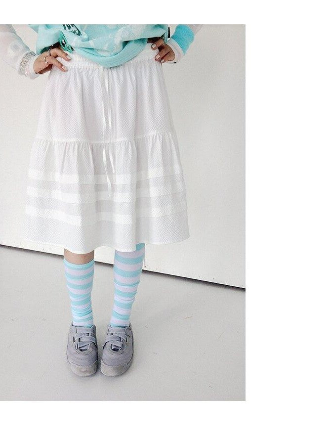 innomoood Bubble Texture Ruched Drawstring Elastic Waist Women&