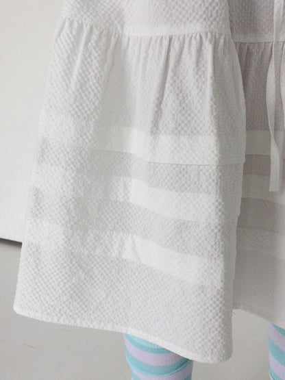 innomoood Bubble Texture Ruched Drawstring Elastic Waist Women&