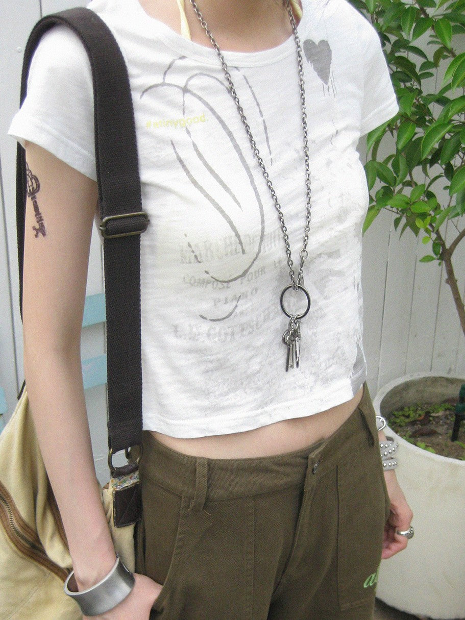 innomoood Castle Print Vintage Slim Short Women&