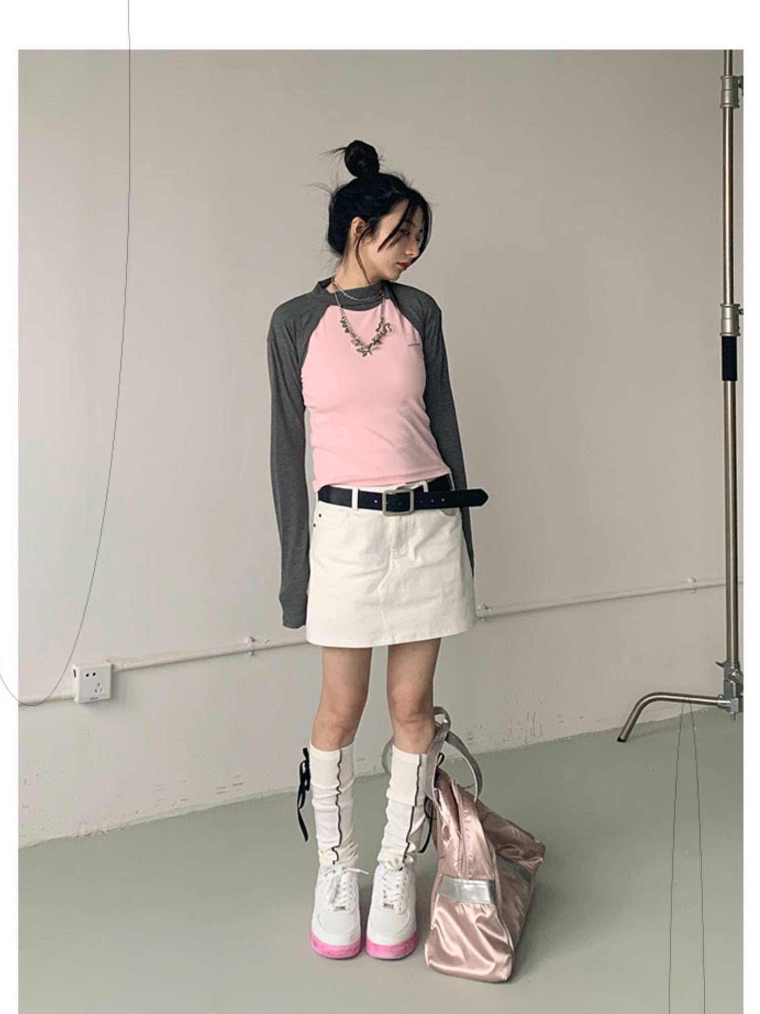 innomoood Color Block Stretch Sleeveless Vest Y2K Retro Fit