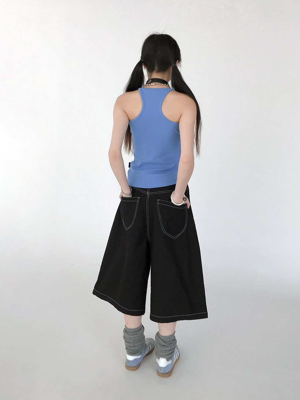 innomoood Colorful Logo Racerback Tight Stretch Side Coverage Women&