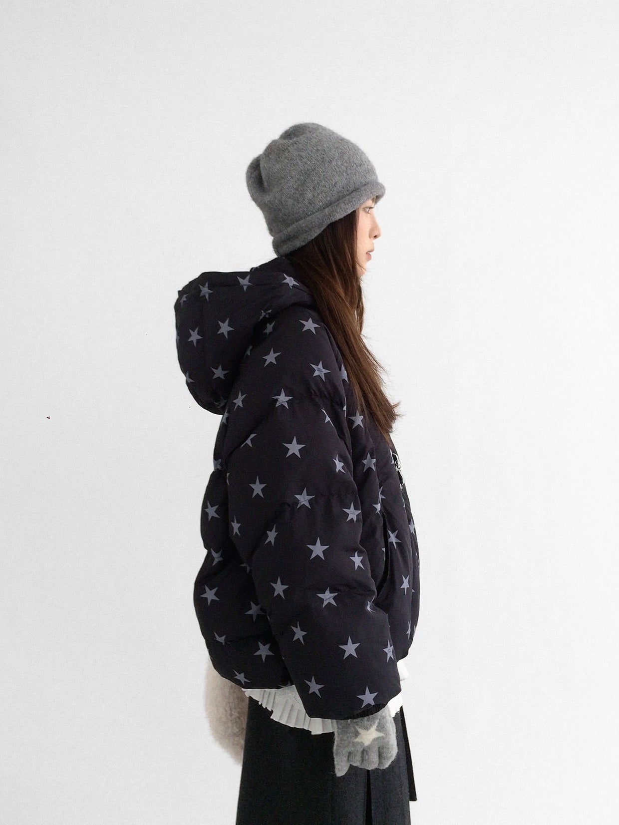 innomoood Cozy Insulated Oversized Stand Collar Zip Women Commuter Puffer Jacket