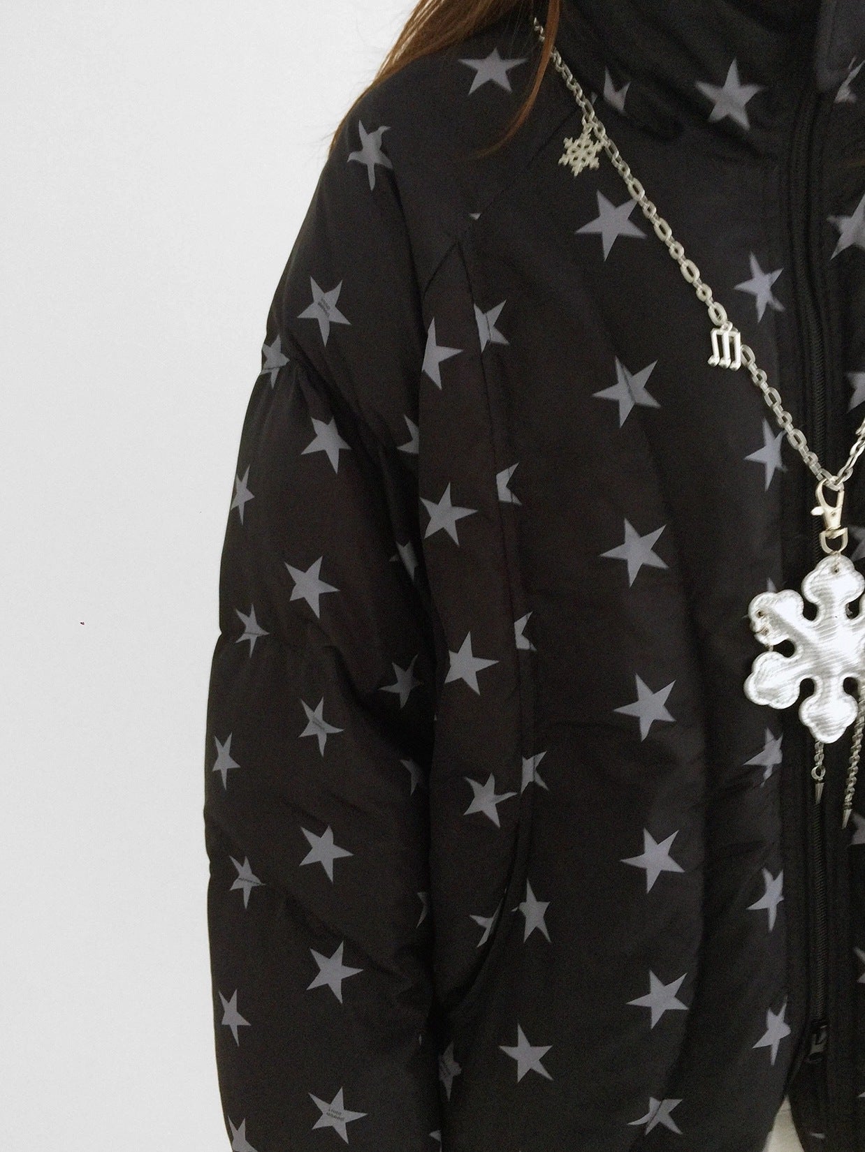 innomoood Cozy Insulated Oversized Stand Collar Zip Women Commuter Puffer Jacket