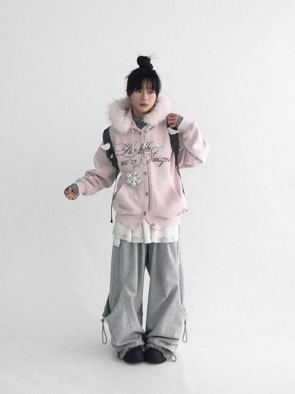 innomoood Cozy Loose Fit Hooded Cardigan Commuter Women Long Sleeve Button Hoodies