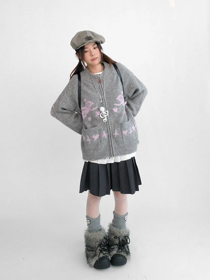 innomoood Cozy Thermal Commuter Loose Fit Pullover Round Neck Unisex Solid Knit Sweater