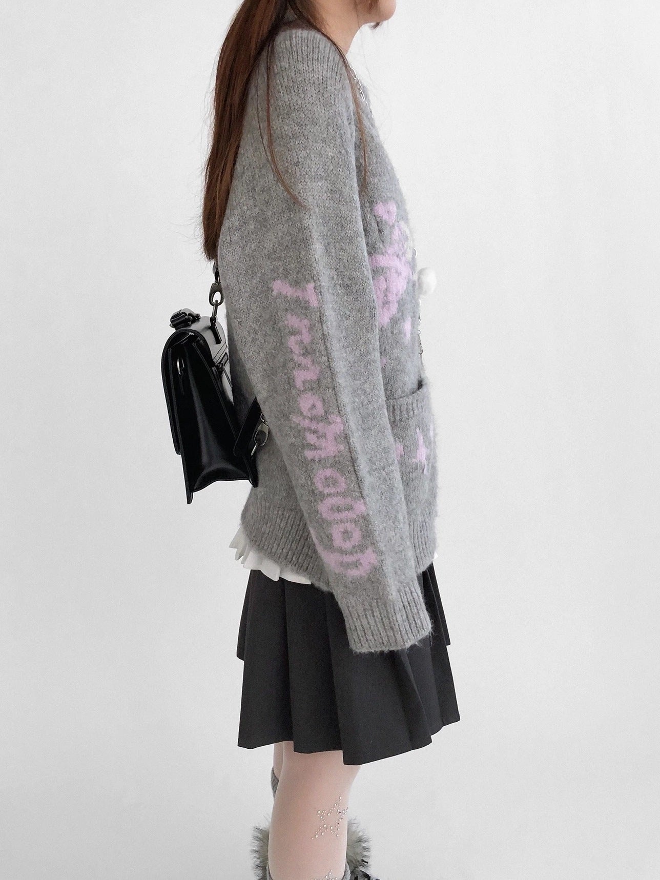 innomoood Cozy Thermal Commuter Loose Fit Pullover Round Neck Unisex Solid Knit Sweater