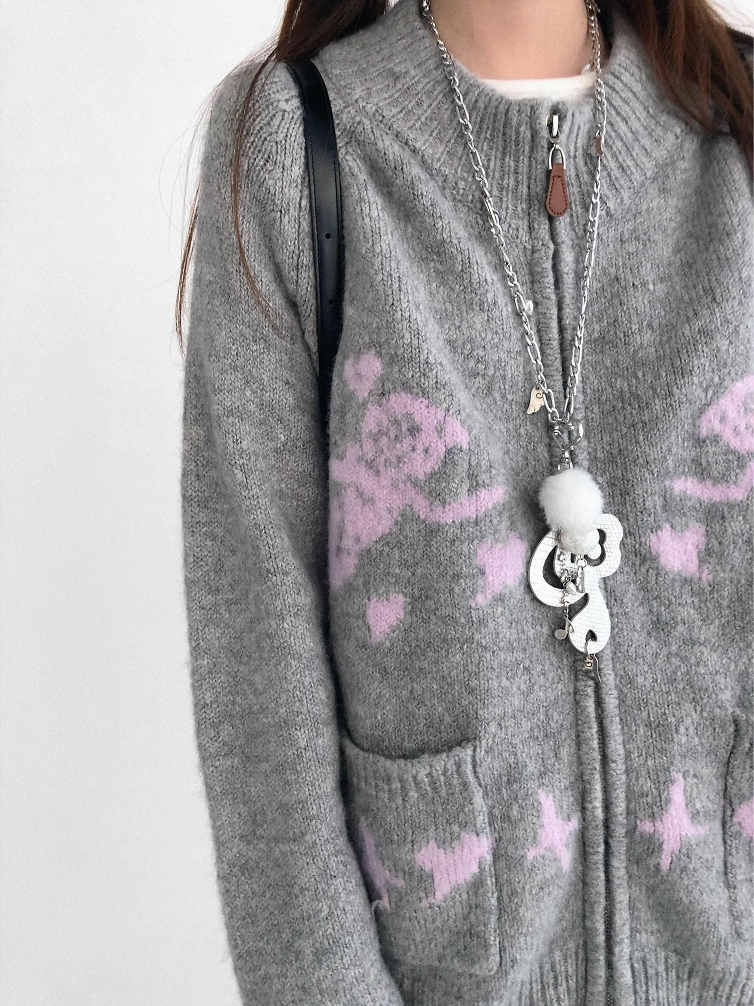 innomoood Cozy Thermal Commuter Loose Fit Pullover Round Neck Unisex Solid Knit Sweater