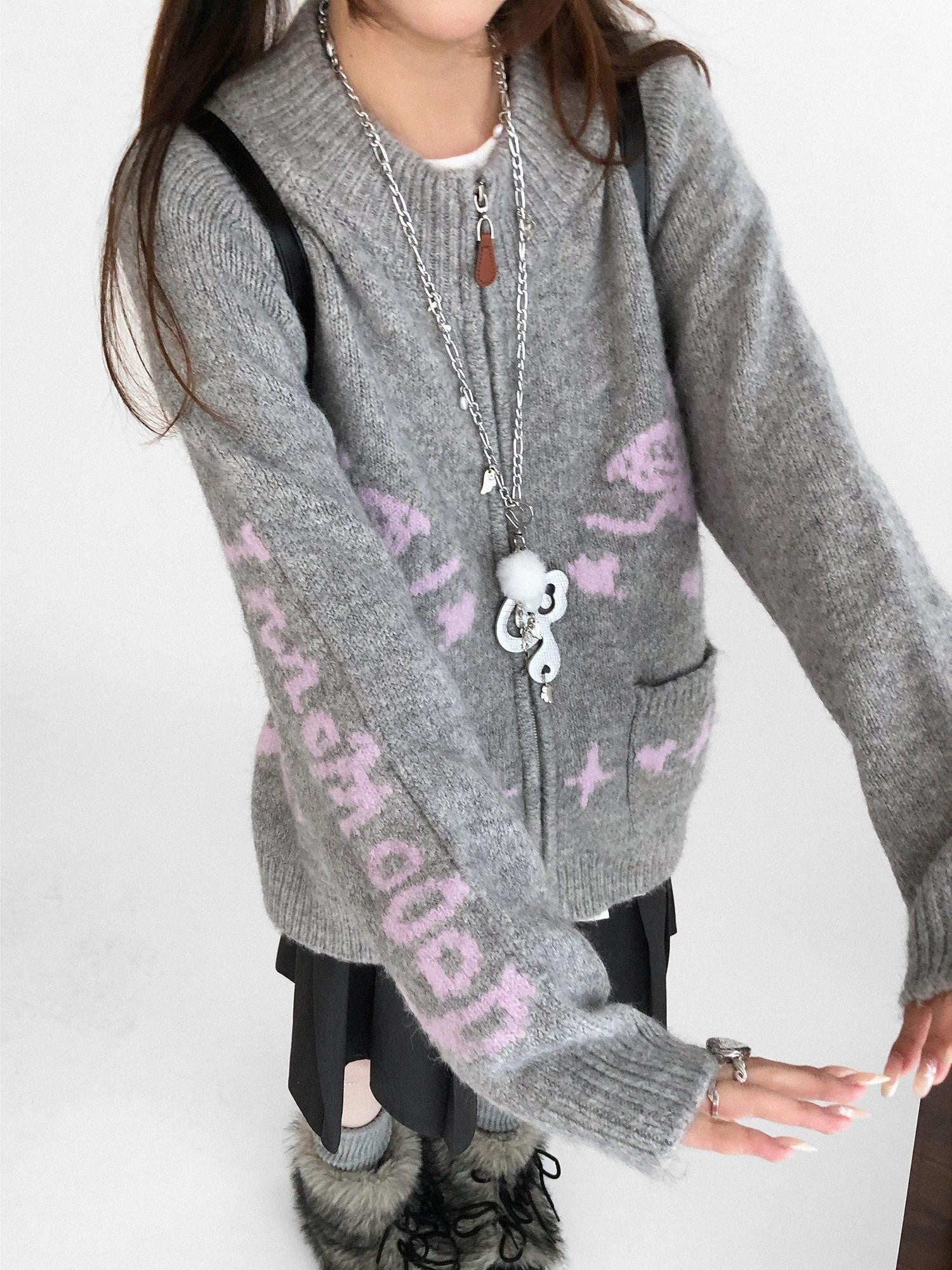 innomoood Cozy Thermal Commuter Loose Fit Pullover Round Neck Unisex Solid Knit Sweater