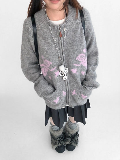 innomoood Cozy Thermal Commuter Loose Fit Pullover Round Neck Unisex Solid Knit Sweater