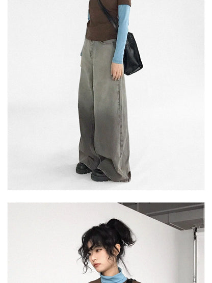 Crystal Rhinestone Color Block High Neck Tee