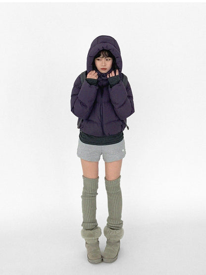Detachable Hood Short Down Jacket