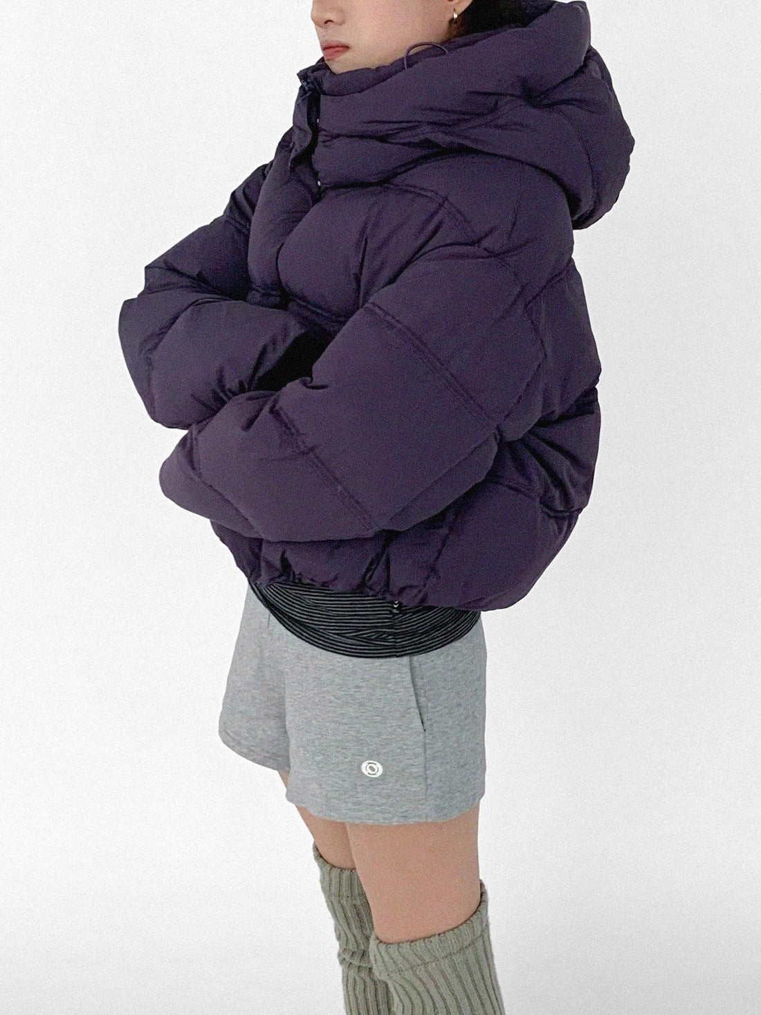 innomoood Detachable Hood Short Down Jacket