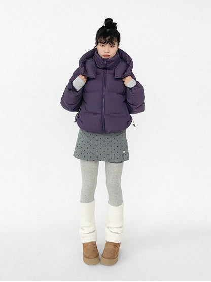 Detachable Hood Short Down Jacket