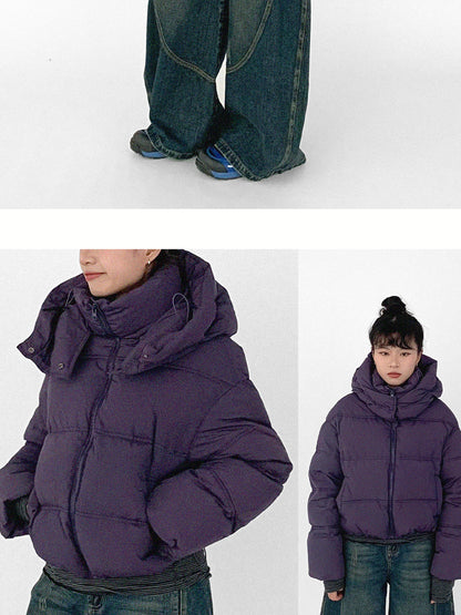 innomoood Detachable Hood Short Down Jacket