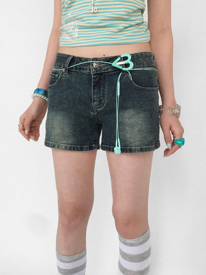 innomoood Distressed Vintage Wash Low Waist Stretch Women&