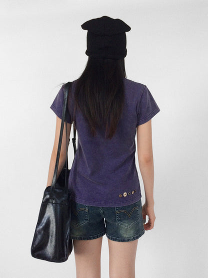 innomoood Distressed Vintage Wash Low Waist Stretch Women&