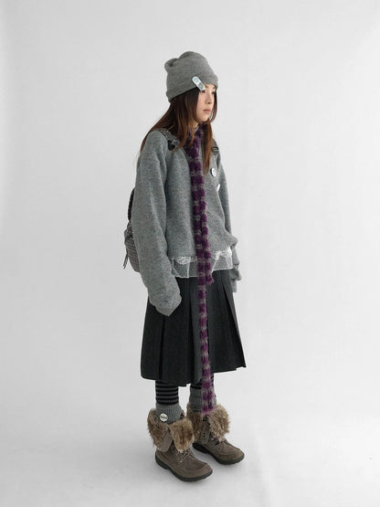 innomoood Embroidered Lace Double Layer A Line High Waist Women Tie Waist Accessories