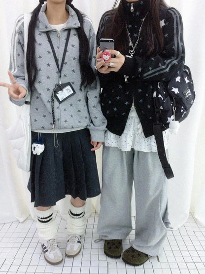 Fragment Star Print Hooded Sweatshirt