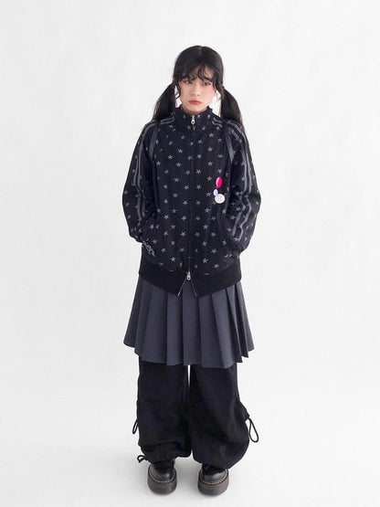 innomoood Fragment Star Print Hooded Sweatshirt