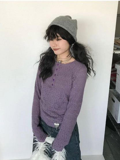 Furry Lace Thermal Long Sleeve Top With Scarf