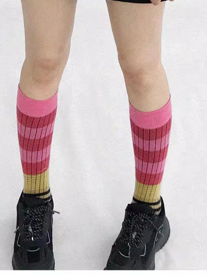 Galaxy Apple Lace Print Tee V-neck T-shirt Long Sleeve