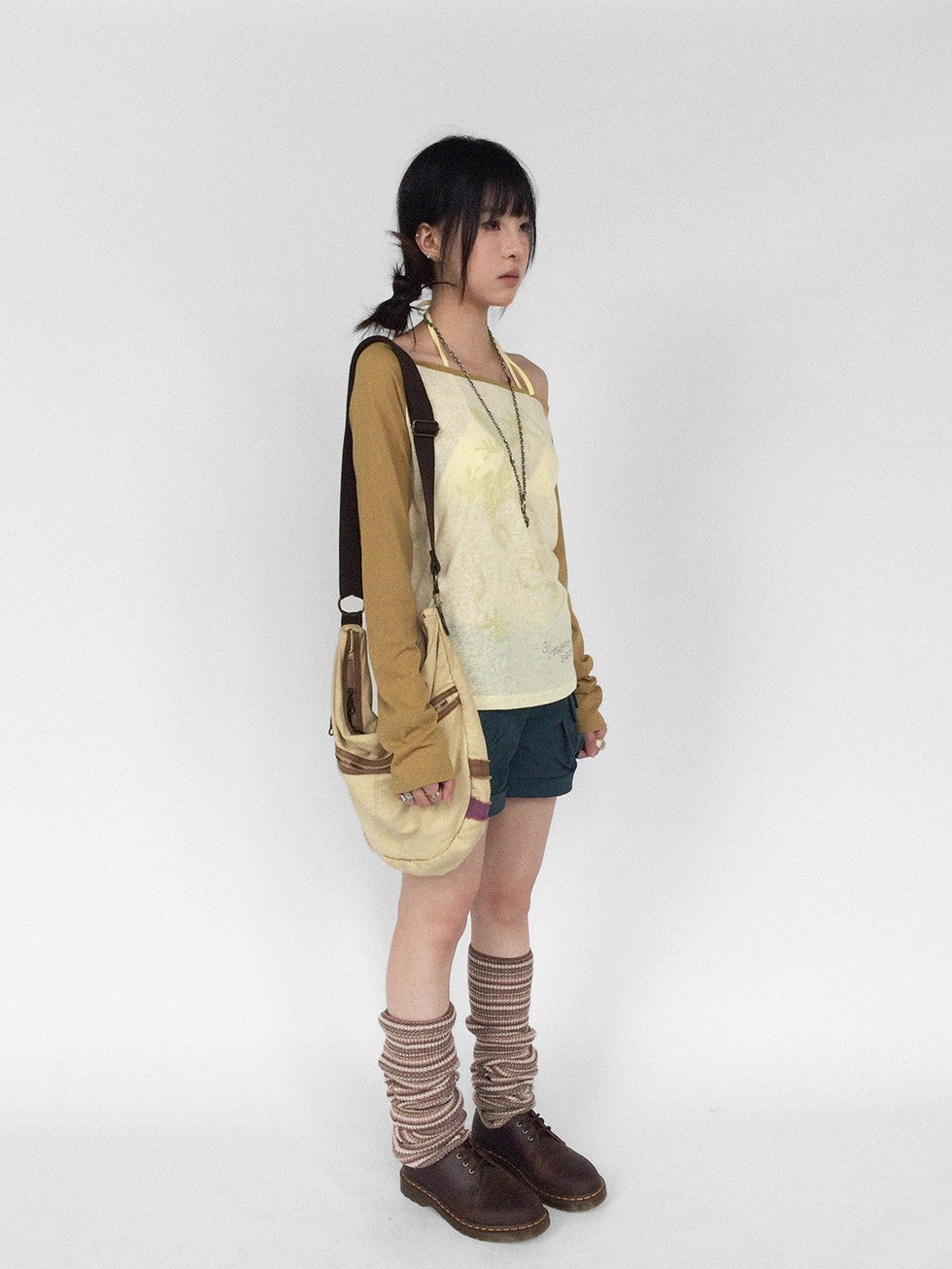 innomoood Gecko Print Color Block Raglan Sleeve Women&