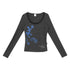 innomoood_Gecko_Print_Striped_Lace_Square_Neck_Slim_Fit_Women&