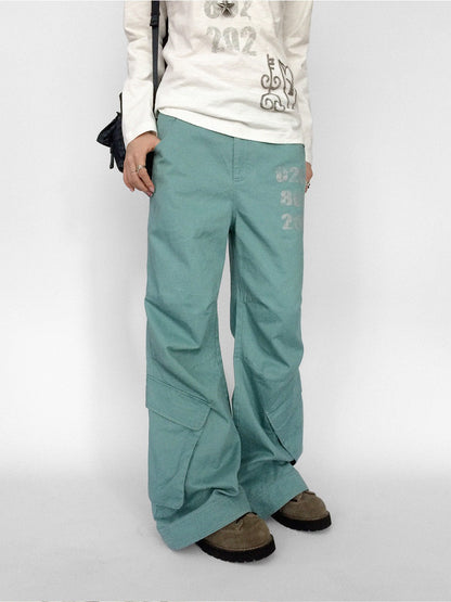 innomoood Geometric Print Washed Flared Women&