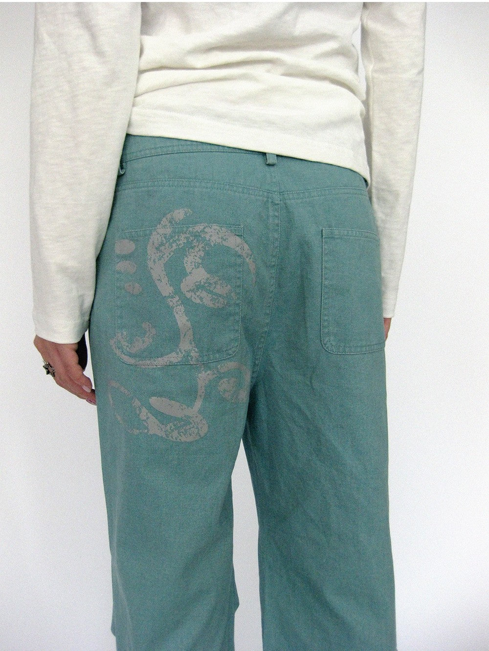 innomoood Geometric Print Washed Flared Women&