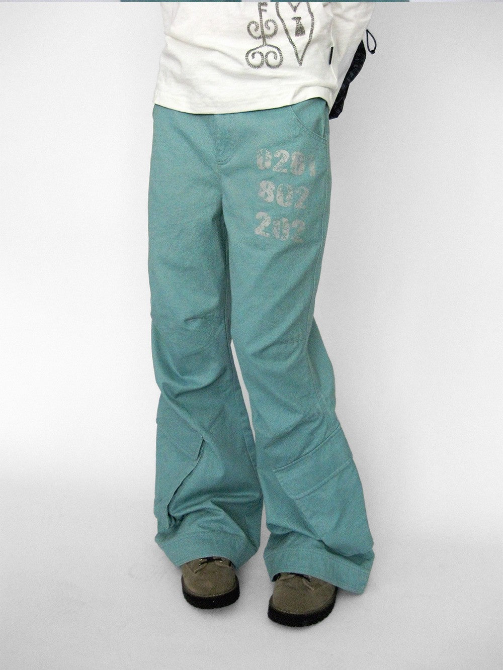 innomoood Geometric Print Washed Flared Women&