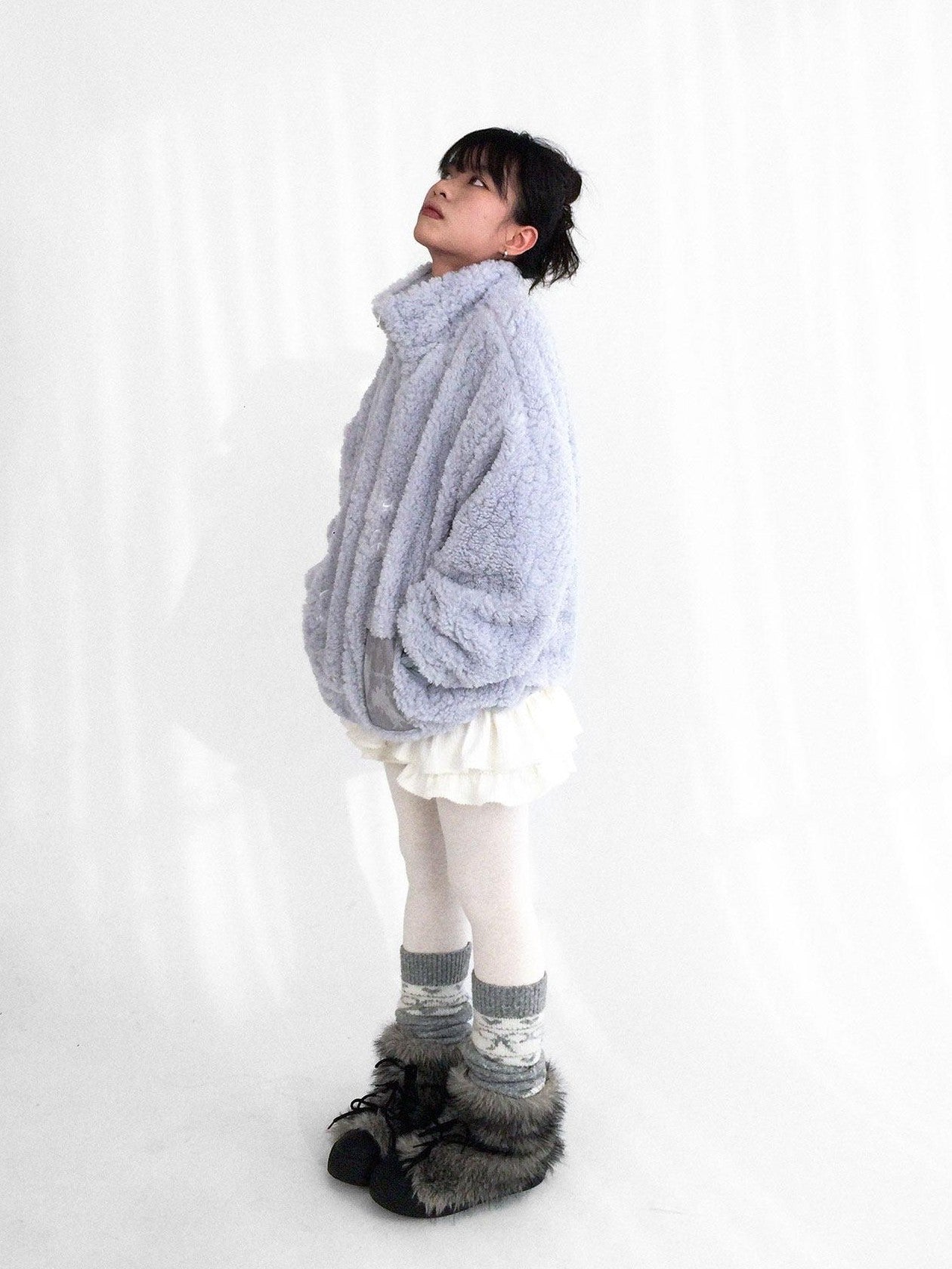 innomoood Glacier Blue Embroidered Printed Applique Women&