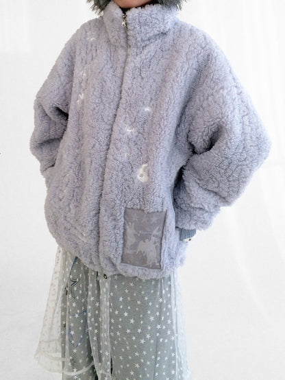 innomoood Glacier Blue Embroidered Printed Applique Women&