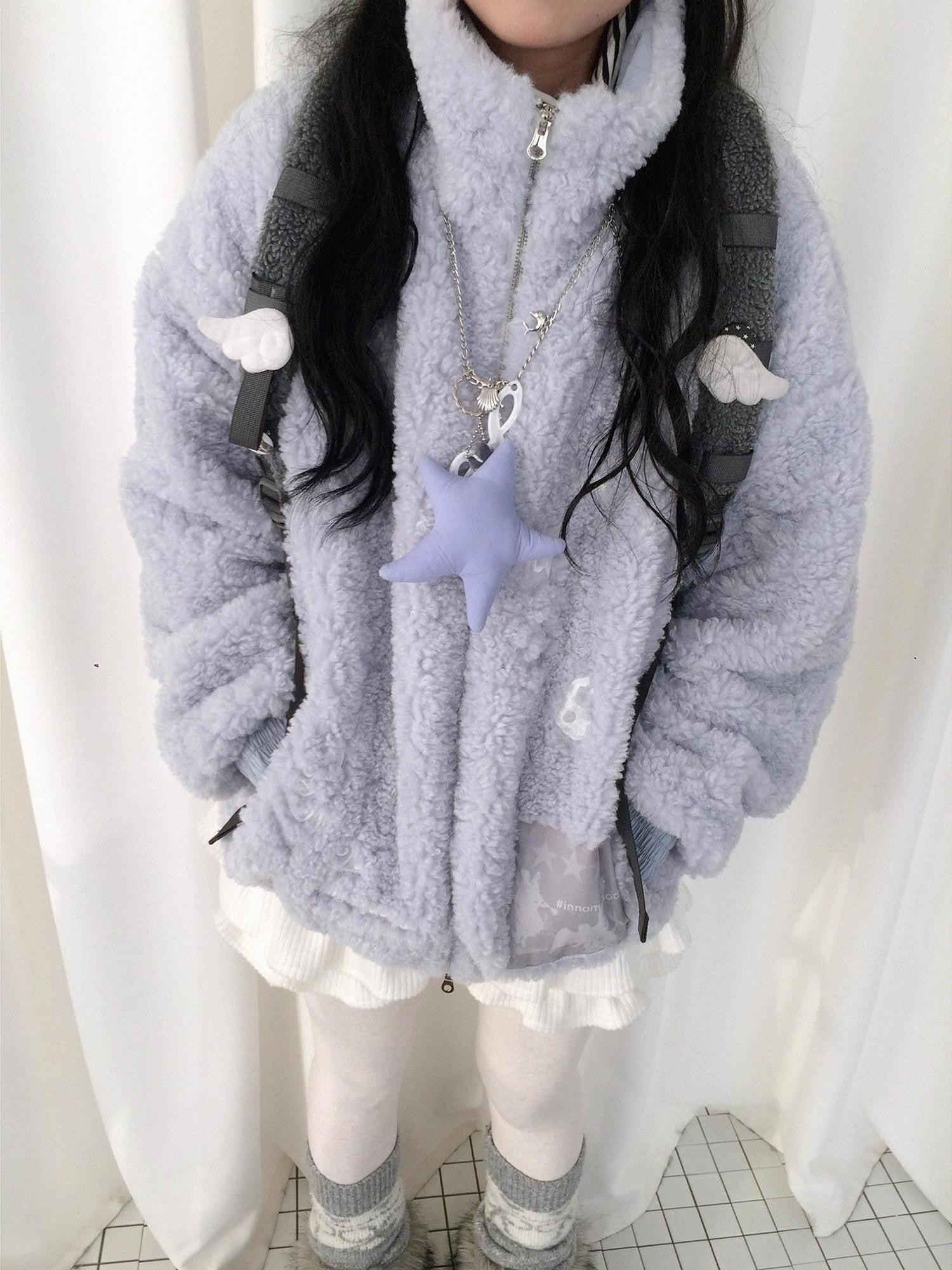 innomoood Glacier Blue Embroidered Printed Applique Women&