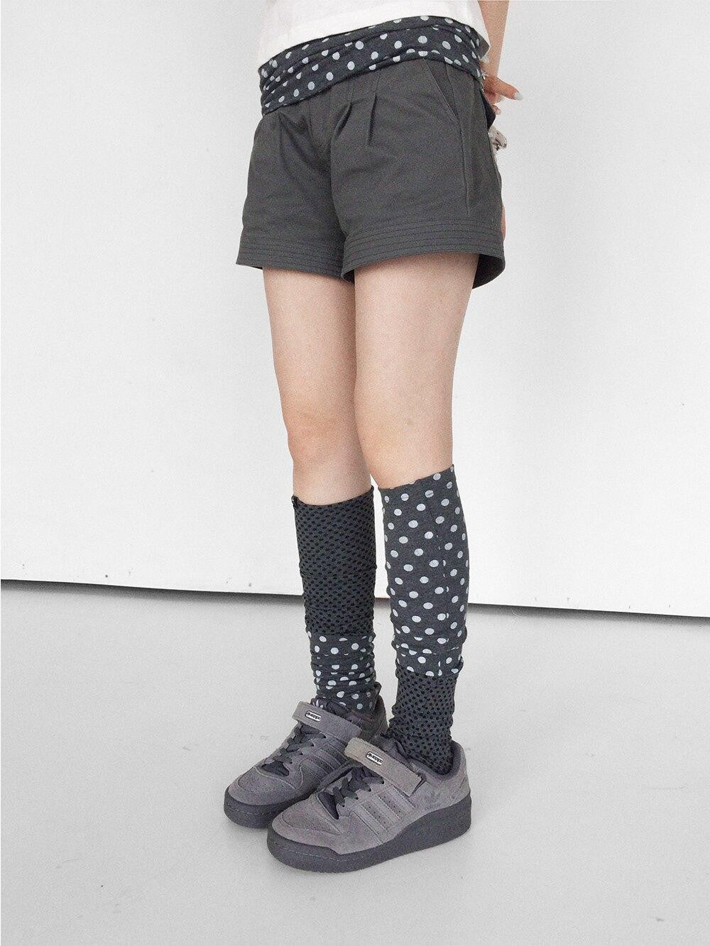 innomoood Gray Blue Polka Dot Patchwork Slouchy Women&