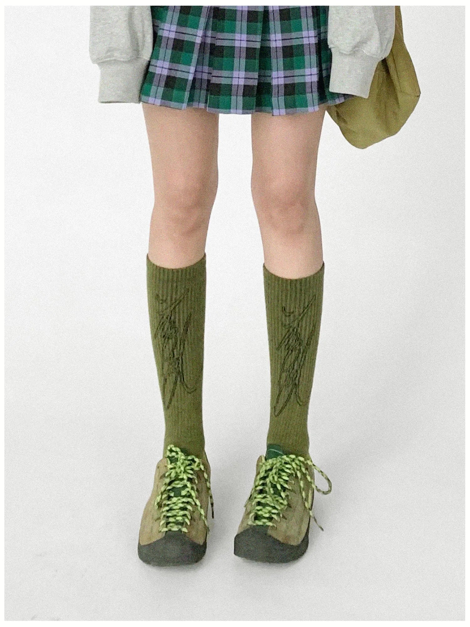 Handwritten Line Pattern Socks