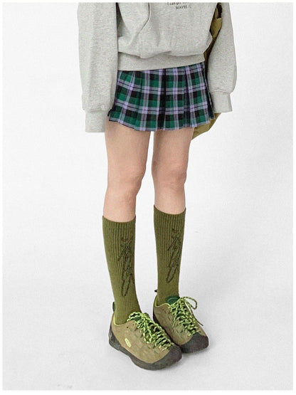 innomoood Handwritten Line Pattern Socks
