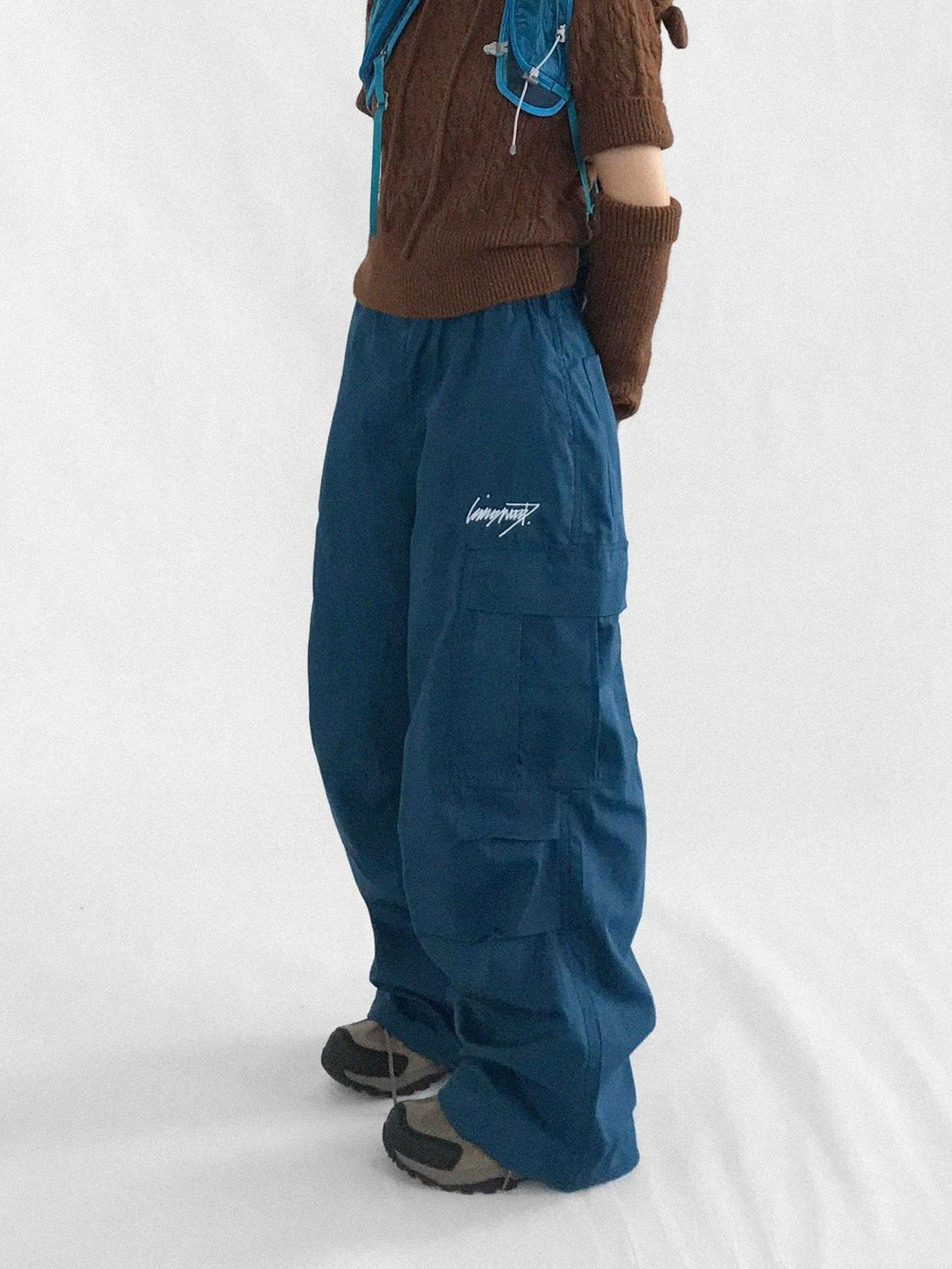 innomoood Heavy Duty Adjustable Cargo Parachute Pants