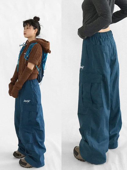 innomoood Heavy Duty Adjustable Cargo Parachute Pants