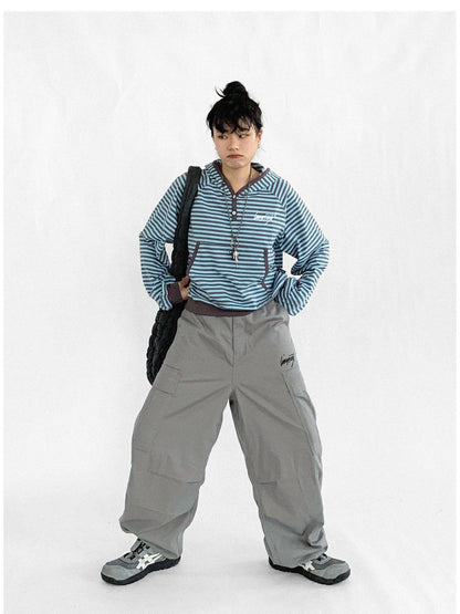 innomoood Heavy Duty Adjustable Cargo Parachute Pants